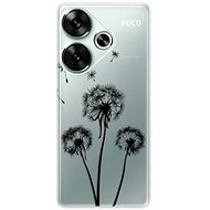 iSaprio Three Dandelions - black - Poco F6 - Phone Cover