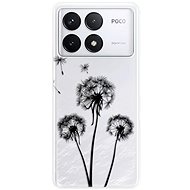 iSaprio Three Dandelions - black - Poco F6 Pro - Phone Cover