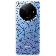 iSaprio Abstract Triangles 03 - black - Xiaomi Redmi A3 - Phone Cover