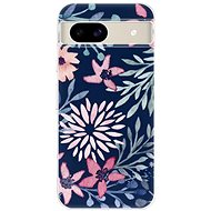 iSaprio Leaves on Blue - Google Pixel 8a - Phone Cover