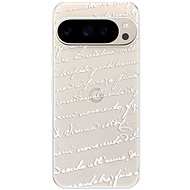 iSaprio Handwriting 01 - white - Google Pixel 9 / 9 Pro - Phone Cover