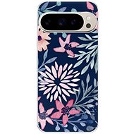 iSaprio Leaves on Blue - Google Pixel 9 / 9 Pro - Phone Cover