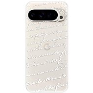 iSaprio Handwriting 01 - white - Google Pixel 9 Pro XL - Phone Cover