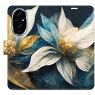 iSaprio Flip Case Gold Flowers for Honor 200 - Phone Cover