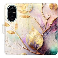 iSaprio Flip case Gold Leaves 02 for Honor 200 - Phone Cover