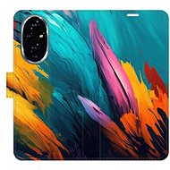 iSaprio Flip Case Orange Paint 02 for Honor 200 - Phone Cover