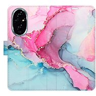 iSaprio Flip case PinkBlue Marble for Honor 200 - Phone Cover