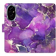 iSaprio Flip Case Purple Marble for Honor 200 - Phone Cover