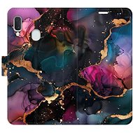 iSaprio Flip Case Dark Marble for Samsung Galaxy A20e - Phone Case