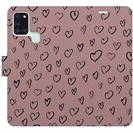 iSaprio Flip case Heart Dark 02 for Samsung Galaxy A21s - Phone Case