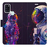 iSaprio Flip Case Neon Astronaut 02 for Samsung Galaxy A21s - Phone Case