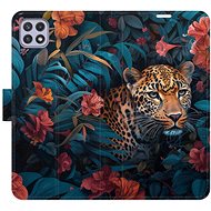 iSaprio Flip Case Flower Jaguar 02 for Samsung Galaxy A22 5G - Phone Case