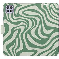 iSaprio Flip Case Zebra Green 02 for Samsung Galaxy A22 5G - Phone Case