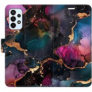 iSaprio Flip Case Dark Marble for Samsung Galaxy A23 / A23 5G - Phone Case