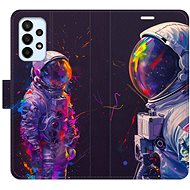 iSaprio Flip Case Neon Astronaut 02 for Samsung Galaxy A23 / A23 5G - Phone Case