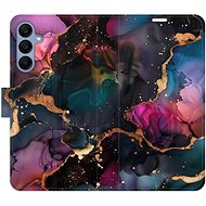 iSaprio Flip Case Dark Marble for Samsung Galaxy A25 5G - Phone Case