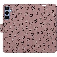 iSaprio Flip case Heart Dark 02 for Samsung Galaxy A25 5G - Phone Case