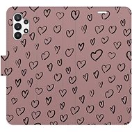 iSaprio Flip case Heart Dark 02 for Samsung Galaxy A32 - Phone Case