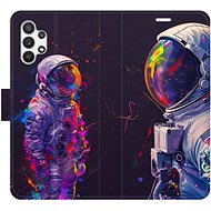 iSaprio Flip Case Neon Astronaut 02 for Samsung Galaxy A32 - Phone Case