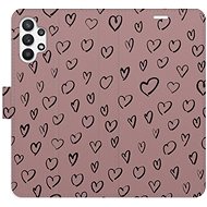 iSaprio Flip case Heart Dark 02 for Samsung Galaxy A32 5G - Phone Case
