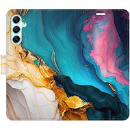 iSaprio Flip Case Colourful Marble for Samsung Galaxy A34 5G - Phone Case