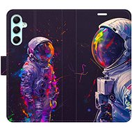 iSaprio Flip Case Neon Astronaut 02 for Samsung Galaxy A34 5G - Phone Case