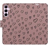 iSaprio Flip case Heart Dark 02 for Samsung Galaxy A35 5G - Phone Case