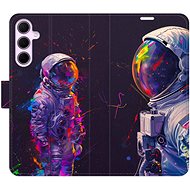 iSaprio Flip Case Neon Astronaut 02 for Samsung Galaxy A35 5G - Phone Case