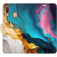 iSaprio Flip Case Colourful Marble for Samsung Galaxy A40 - Phone Case