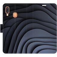 iSaprio Flip case Dark Waves for Samsung Galaxy A40 - Phone Case