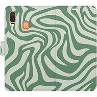 iSaprio Flip Case Zebra Green 02 for Samsung Galaxy A40 - Phone Case