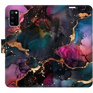 iSaprio Flip case Dark Marble for Samsung Galaxy A41 - Phone Case
