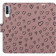 iSaprio Flip case Heart Dark 02 for Samsung Galaxy A50 - Phone Case