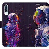 iSaprio Flip Case Neon Astronaut 02 for Samsung Galaxy A50 - Phone Case