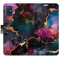 iSaprio Flip Case Dark Marble for Samsung Galaxy A51 - Phone Case