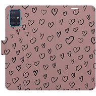 iSaprio Flip case Heart Dark 02 for Samsung Galaxy A51 - Phone Case
