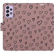 iSaprio Flip case Heart Dark 02 for Samsung Galaxy A52 / A52 5G / A52s - Phone Case