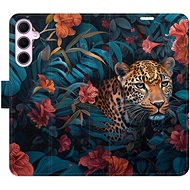 iSaprio Flip Case Flower Jaguar 02 for Samsung Galaxy A55 5G - Phone Case