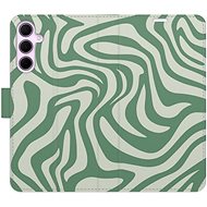 iSaprio Flip Case Zebra Green 02 for Samsung Galaxy A55 5G - Phone Case