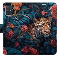 iSaprio Flip Case Flower Jaguar 02 for Samsung Galaxy A71 - Phone Case
