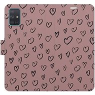 iSaprio Flip case Heart Dark 02 for Samsung Galaxy A71 - Phone Case