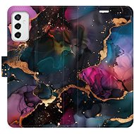 iSaprio Flip Case Dark Marble for Samsung Galaxy M52 5G - Phone Case