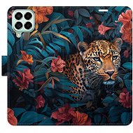 iSaprio Flip Case Flower Jaguar 02 for Samsung Galaxy M53 5G - Phone Case