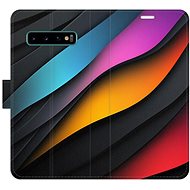 iSaprio Flip Case Color Waves for Samsung Galaxy S10 - Phone Case