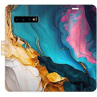 iSaprio Flip Case Colourful Marble for Samsung Galaxy S10 - Phone Case
