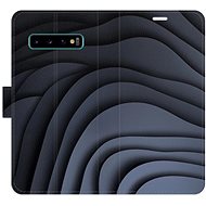 iSaprio Flip case Dark Waves for Samsung Galaxy S10 - Phone Case
