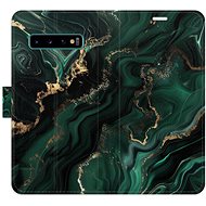 iSaprio Flip Case Emerald 02 for Samsung Galaxy S10 - Phone Case