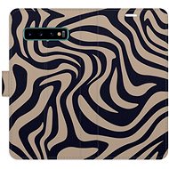 iSaprio Flip Case Zebra Black 02 for Samsung Galaxy S10 - Phone Case