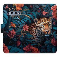 iSaprio Flip Case Flower Jaguar 02 for Samsung Galaxy S10e - Phone Case