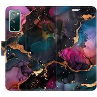 iSaprio Flip Case Dark Marble for Samsung Galaxy S20 FE - Phone Case
